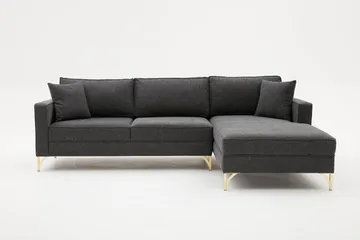 Retzow Sofa med Divan 4-seter - Antrasitt - Møbler - Sofaer - Sofaer med sjeselong - 4 seters sofa med divan