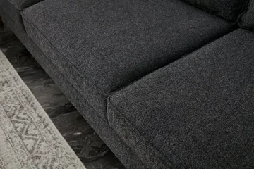 Retzow Sofa med Sjeselong 4-seter - Antrasitt - Møbler - Sofaer - Sofaer med sjeselong - 4 seters sofa med divan