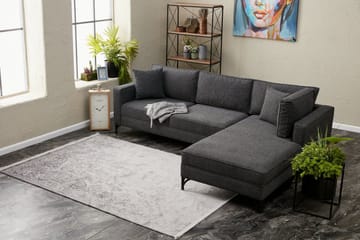 Retzow Sofa med Sjeselong 4-seter - Antrasitt - Møbler - Sofaer - Sofaer med sjeselong - 4 seters sofa med divan