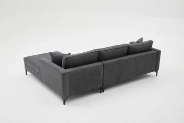 Retzow Sofa med Sjeselong 4-seter - Antrasitt - Møbler - Sofaer - Sofaer med sjeselong - 4 seters sofa med divan
