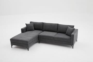Retzow Sofa med Sjeselong 4-seter - Antrasitt - Møbler - Sofaer - Sofaer med sjeselong - 4 seters sofa med divan