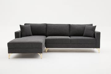 Retzow Sofa med Sjeselong 4-seter - Antrasitt - Møbler - Sofaer - Sofaer med sjeselong - 4 seters sofa med divan