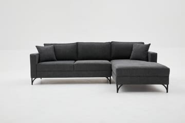 Retzow Sofa med Sjeselong 4-seter - Antrasitt - Møbler - Sofaer - Sofaer med sjeselong - 4 seters sofa med divan