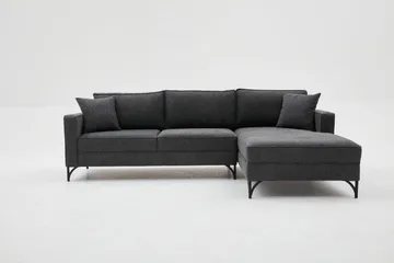 Retzow Sofa med Sjeselong 4-seter - Antrasitt - Møbler - Sofaer - Sofaer med sjeselong - 4 seters sofa med divan