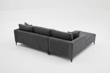 Retzow Sofa med Sjeselong 4-seter - Antrasitt - Møbler - Sofaer - Sofaer med sjeselong - 4 seters sofa med divan