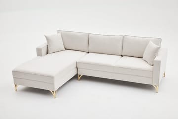 Retzow Sofa med Sjeselong 4-seter - Beige - Møbler - Sofaer - Sofaer med sjeselong - 4 seters sofa med divan