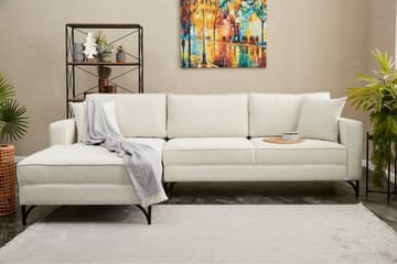 Retzow Sofa med Sjeselong 4-seter - Beige - Møbler - Sofaer - Sofaer med sjeselong - 4 seters sofa med divan