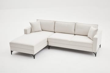 Retzow Sofa med Sjeselong 4-seter - Beige - Møbler - Sofaer - Sofaer med sjeselong - 4 seters sofa med divan