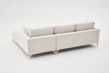 Retzow Sofa med Sjeselong 4-seter - Beige - Møbler - Sofaer - Sofaer med sjeselong - 4 seters sofa med divan