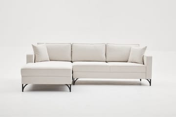 Retzow Sofa med Sjeselong 4-seter - Beige - Møbler - Sofaer - Sofaer med sjeselong - 4 seters sofa med divan