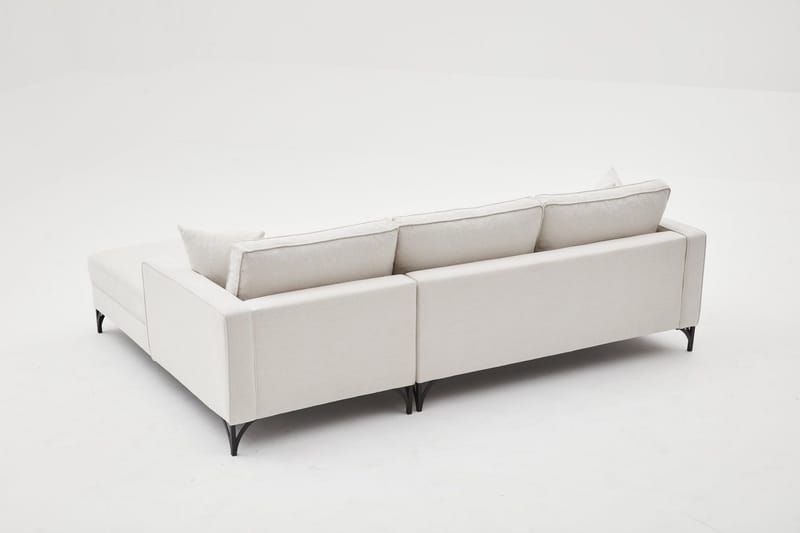 Retzow Sofa med Sjeselong 4-seter - Beige - Møbler - Sofaer - Sofaer med sjeselong - 4 seters sofa med divan