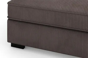 Rossita 4-seters Venstrevendt L-formet Dyp Sjeselongsofa i Kordfløyel - Mørkegrå - Møbler - Sofaer - Sofaer med sjeselong - 4 seters sofa med divan