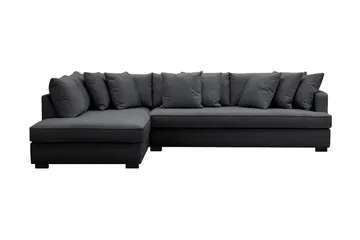 Rossita 4-seters Venstrevendt L-formet Dyp Sjeselongsofa med Hel Pute i Chenille