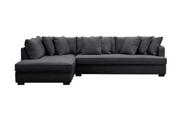 Rossita 4-seters Venstrevendt L-formet Dyp Sjeselongsofa med Hel Pute i Chenille