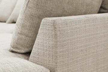 Rossita Lyx 4-seter Ekstra dyp Sofa med Sjeselong Høyre - Beige Chenille - Møbler - Sofaer - Sofaer med sjeselong - 4 seters sofa med divan