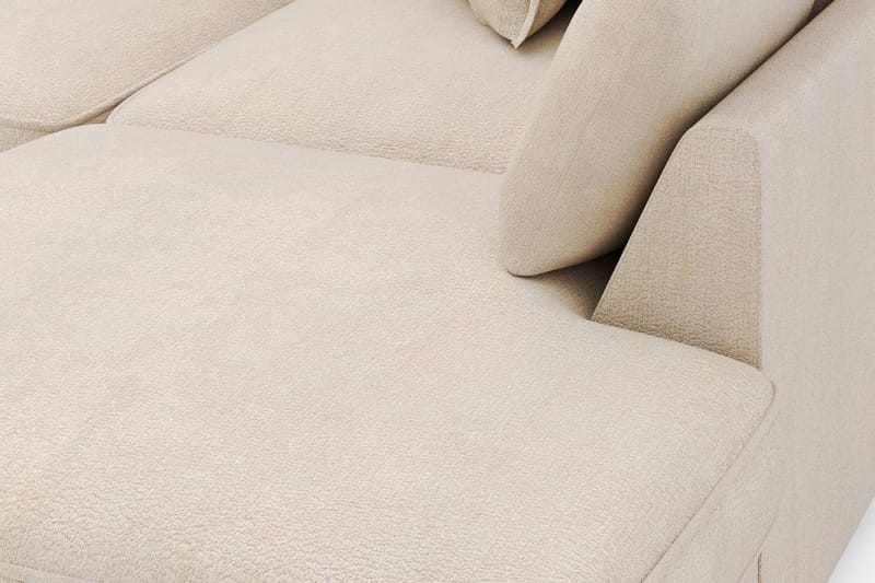 Rossita Lyx 4-seter Ekstra dyp Sofa med Sjeselong Høyre - Beige Chenille - Møbler - Sofaer - Sofaer med sjeselong - 4 seters sofa med divan
