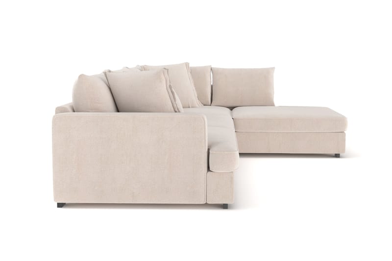 Rossita Lyx 4-seter Ekstra dyp Sofa med Sjeselong Høyre - Beige Chenille - Møbler - Sofaer - Sofaer med sjeselong - 4 seters sofa med divan