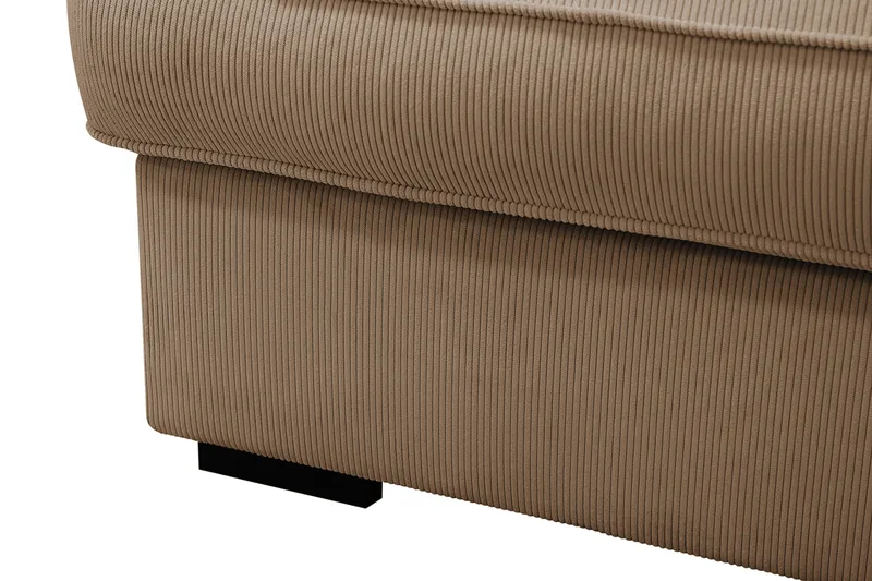 Rossita Lyx 4-seter Ekstra dyp Sofa med Sjeselong Høyre - Brun Kordfløyel - Møbler - Sofaer - Sofaer med sjeselong - 4 seters sofa med divan