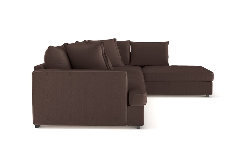 Rossita Lyx 4-seter Ekstra dyp Sofa med Sjeselong Høyre - Brun Kordfløyel - Møbler - Sofaer - Sofaer med sjeselong - 4 seters sofa med divan