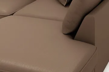 Rossita Lyx 4-seter Ekstra dyp Sofa med Sjeselong Høyre - Brun Kordfløyel - Møbler - Sofaer - Sofaer med sjeselong - 4 seters sofa med divan