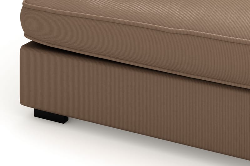 Rossita Lyx 4-seter Ekstra dyp Sofa med Sjeselong Høyre - Brun Kordfløyel - Møbler - Sofaer - Sofaer med sjeselong - 4 seters sofa med divan