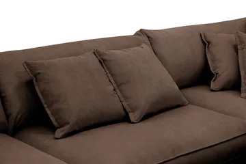 Rossita Lyx 4-seter Ekstra dyp Sofa med Sjeselong Høyre - Brun Kordfløyel - Møbler - Sofaer - Sofaer med sjeselong - 4 seters sofa med divan