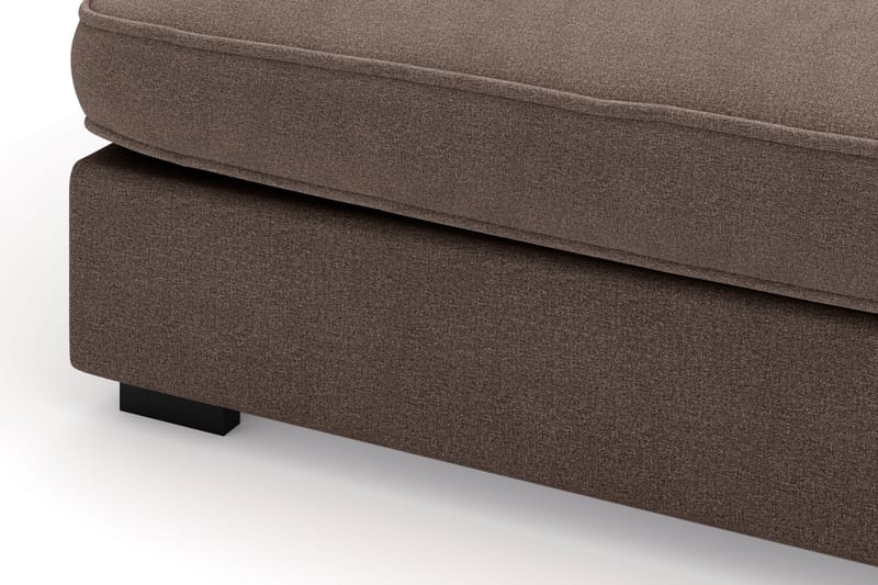 Rossita Lyx 4-seter Ekstra dyp Sofa med Sjeselong Høyre - Brun Stoff - Møbler - Sofaer - Sofaer med sjeselong - 4 seters sofa med divan