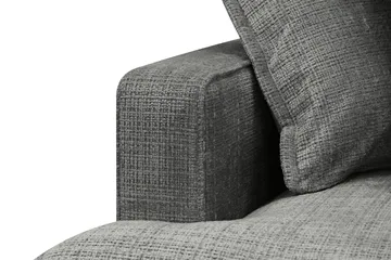 Rossita Lyx 4-seter Ekstra dyp Sofa med Sjeselong Høyre - Grå Chenille - Møbler - Sofaer - Sofaer med sjeselong - 4 seters sofa med divan