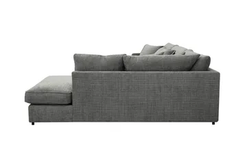 Rossita Lyx 4-seter Ekstra dyp Sofa med Sjeselong Høyre - Grå Chenille - Møbler - Sofaer - Sofaer med sjeselong - 4 seters sofa med divan