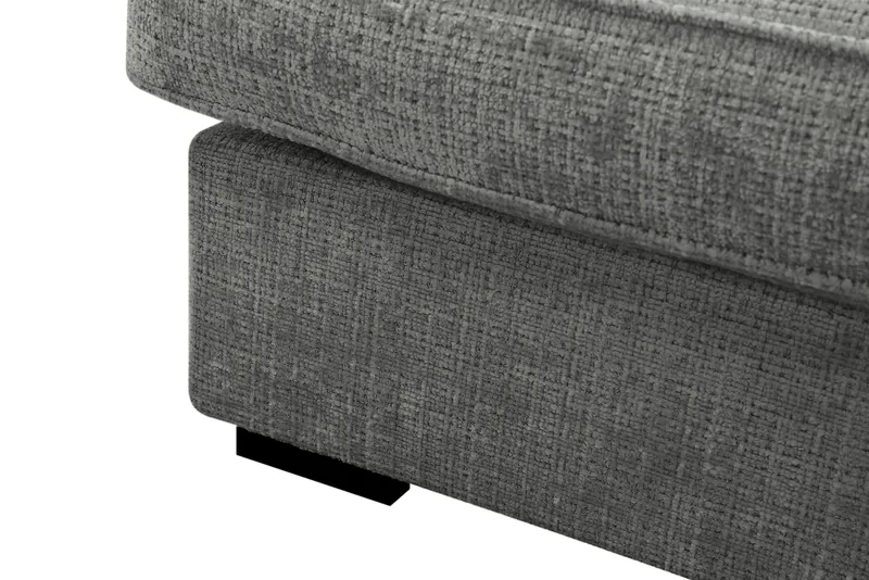 Rossita Lyx 4-seter Ekstra dyp Sofa med Sjeselong Høyre - Grå Chenille - Møbler - Sofaer - Sofaer med sjeselong - 4 seters sofa med divan