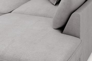 Rossita Lyx 4-seter Ekstra dyp Sofa med Sjeselong Høyre - Grå Chenille - Møbler - Sofaer - Sofaer med sjeselong - 4 seters sofa med divan