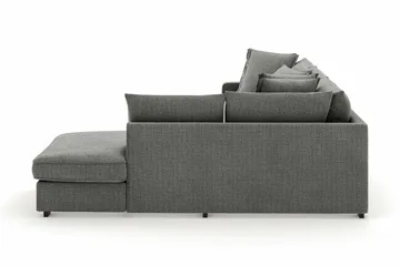 Rossita Lyx 4-seter Ekstra dyp Sofa med Sjeselong Høyre - Grå Chenille - Møbler - Sofaer - Sofaer med sjeselong - 4 seters sofa med divan