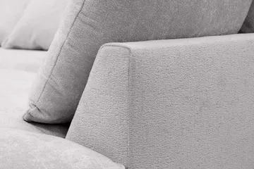 Rossita Lyx 4-seter Ekstra dyp Sofa med Sjeselong Høyre - Grå Chenille - Møbler - Sofaer - Sofaer med sjeselong - 4 seters sofa med divan