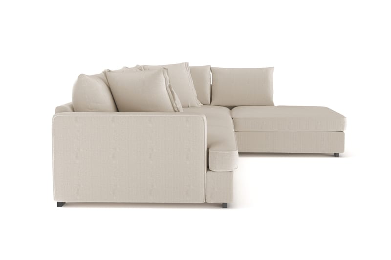 Rossita Lyx 4-seter Ekstra dyp Sofa med Sjeselong Høyre - Grå Manchester - Møbler - Sofaer - Sofaer med sjeselong - 4 seters sofa med divan