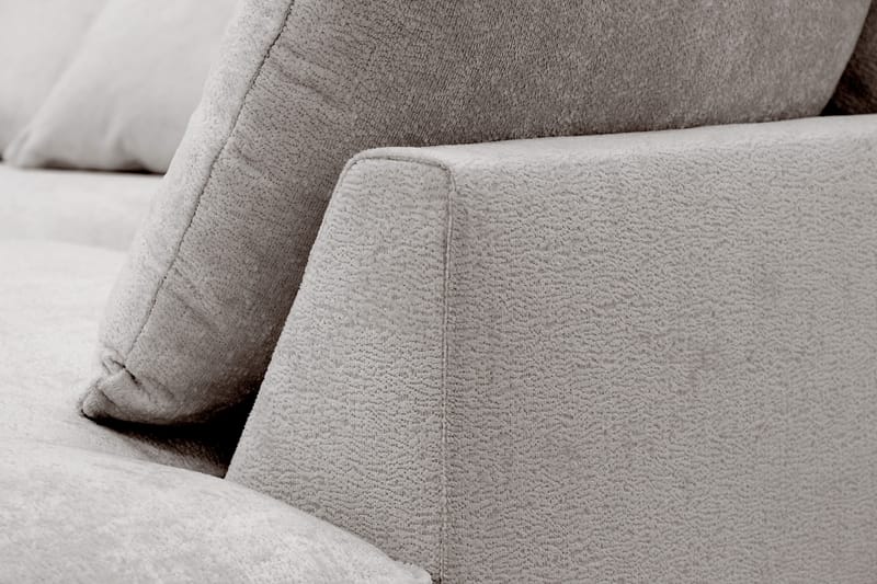 Rossita Lyx 4-seter Ekstra dyp Sofa med Sjeselong Høyre - Grå/Brun Chenille - Møbler - Sofaer - Sofaer med sjeselong - 4 seters sofa med divan