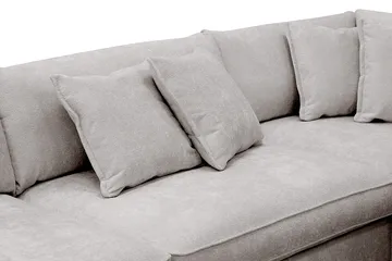 Rossita Lyx 4-seter Ekstra dyp Sofa med Sjeselong Høyre - Grå/Brun Chenille - Møbler - Sofaer - Sofaer med sjeselong - 4 seters sofa med divan