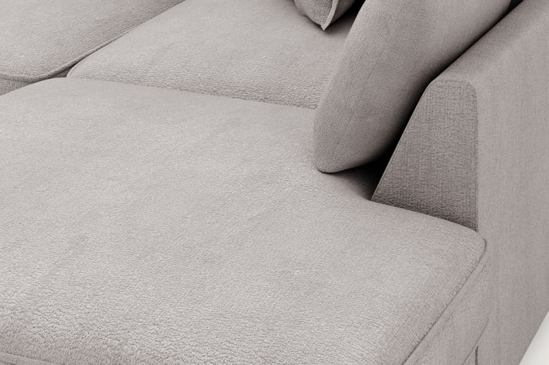 Rossita Lyx 4-seter Ekstra dyp Sofa med Sjeselong Høyre - Grå/Brun Chenille - Møbler - Sofaer - Sofaer med sjeselong - 4 seters sofa med divan