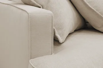 Rossita Lyx 4-seter Ekstra dyp Sofa med Sjeselong Høyre - Greige Manchester - Møbler - Sofaer - Sofaer med sjeselong - 4 seters sofa med divan