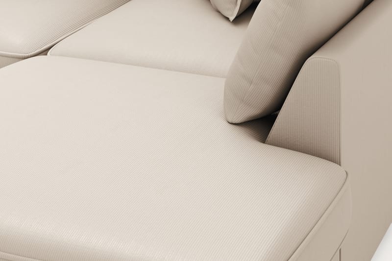 Rossita Lyx 4-seter Ekstra dyp Sofa med Sjeselong Høyre - Greige Manchester - Møbler - Sofaer - Sofaer med sjeselong - 4 seters sofa med divan