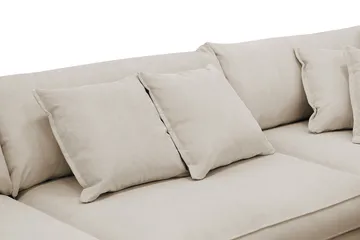 Rossita Lyx 4-seter Ekstra dyp Sofa med Sjeselong Høyre - Greige Manchester - Møbler - Sofaer - Sofaer med sjeselong - 4 seters sofa med divan