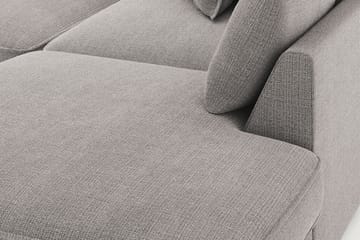 Rossita Lyx 4-seter Ekstra dyp Sofa med Sjeselong Høyre - Lysegrå Chenille - Møbler - Sofaer - Sofaer med sjeselong - 4 seters sofa med divan