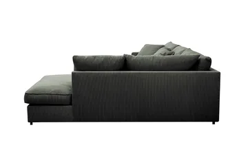 Rossita Lyx 4-seter Ekstra dyp Sofa med Sjeselong Høyre - Mørk grønn Kordfløyel - Møbler - Sofaer - Sofaer med sjeselong - 4 seters sofa med divan