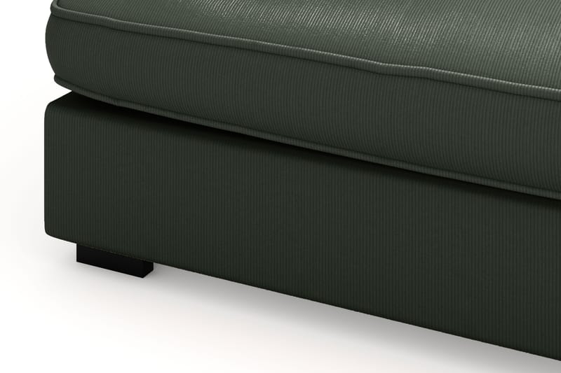Rossita Lyx 4-seter Ekstra dyp Sofa med Sjeselong Høyre - Mørk grønn Kordfløyel - Møbler - Sofaer - Sofaer med sjeselong - 4 seters sofa med divan