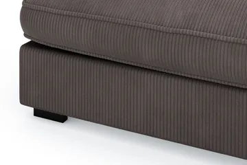 Rossita Lyx 4-seter Ekstra dyp Sofa med Sjeselong Høyre - Mørkegrå Kordfløyel - Møbler - Sofaer - Sofaer med sjeselong - 4 seters sofa med divan