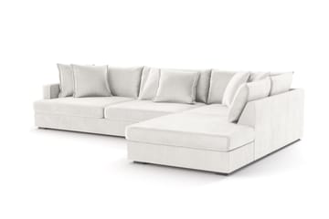Rossita Lyx 4-seter Ekstra dyp Sofa med Sjeselong Høyre - Offwhite Manchester - Møbler - Sofaer - Sofaer med sjeselong - 4 seters sofa med divan