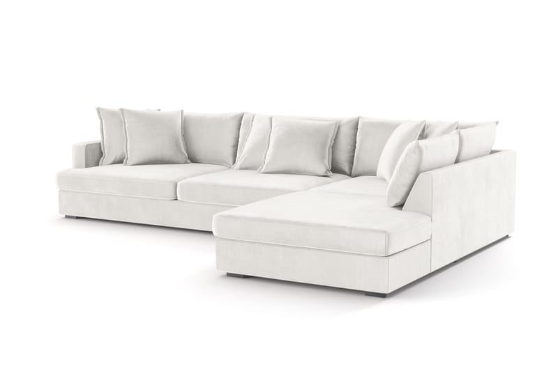 Rossita Lyx 4-seter Ekstra dyp Sofa med Sjeselong Høyre - Offwhite Manchester - Møbler - Sofaer - Sofaer med sjeselong - 4 seters sofa med divan