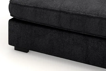 Rossita Lyx 4-seter Ekstra dyp Sofa med Sjeselong Høyre - Svart Chenille - Møbler - Sofaer - Sofaer med sjeselong - 4 seters sofa med divan