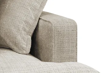 Rossita Lyx 4-seter Ekstra dyp Sofa med Sjeselong Venstre - Beige Chenille - Møbler - Sofaer - Sofaer med sjeselong - 4 seters sofa med divan