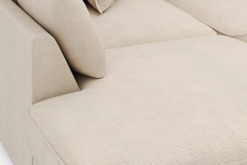 Rossita Lyx 4-seter Ekstra dyp Sofa med Sjeselong Venstre - Beige Chenille - Møbler - Sofaer - Sofaer med sjeselong - 4 seters sofa med divan