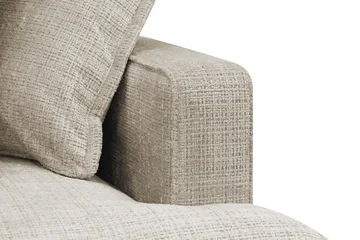 Rossita Lyx 4-seter Ekstra dyp Sofa med Sjeselong Venstre - Beige Chenille - Møbler - Sofaer - Sofaer med sjeselong - 4 seters sofa med divan